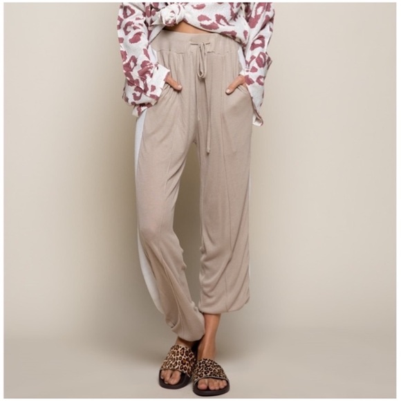 POL🤎Mocha Mousse Side Stripe Joggers🤎 - Picture 5 of 5